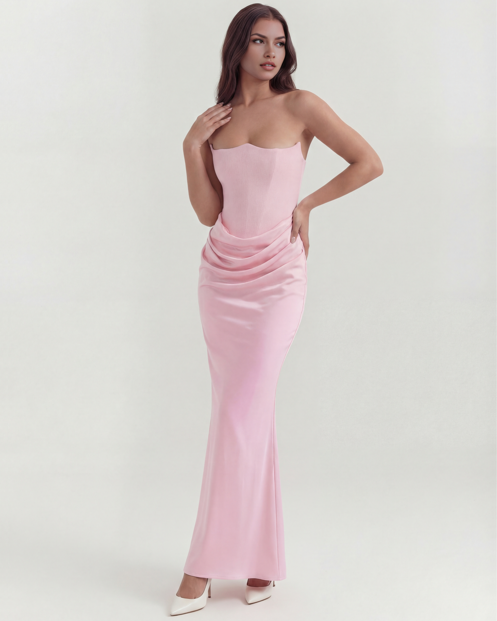 Rosalind Maxi Dress in pink