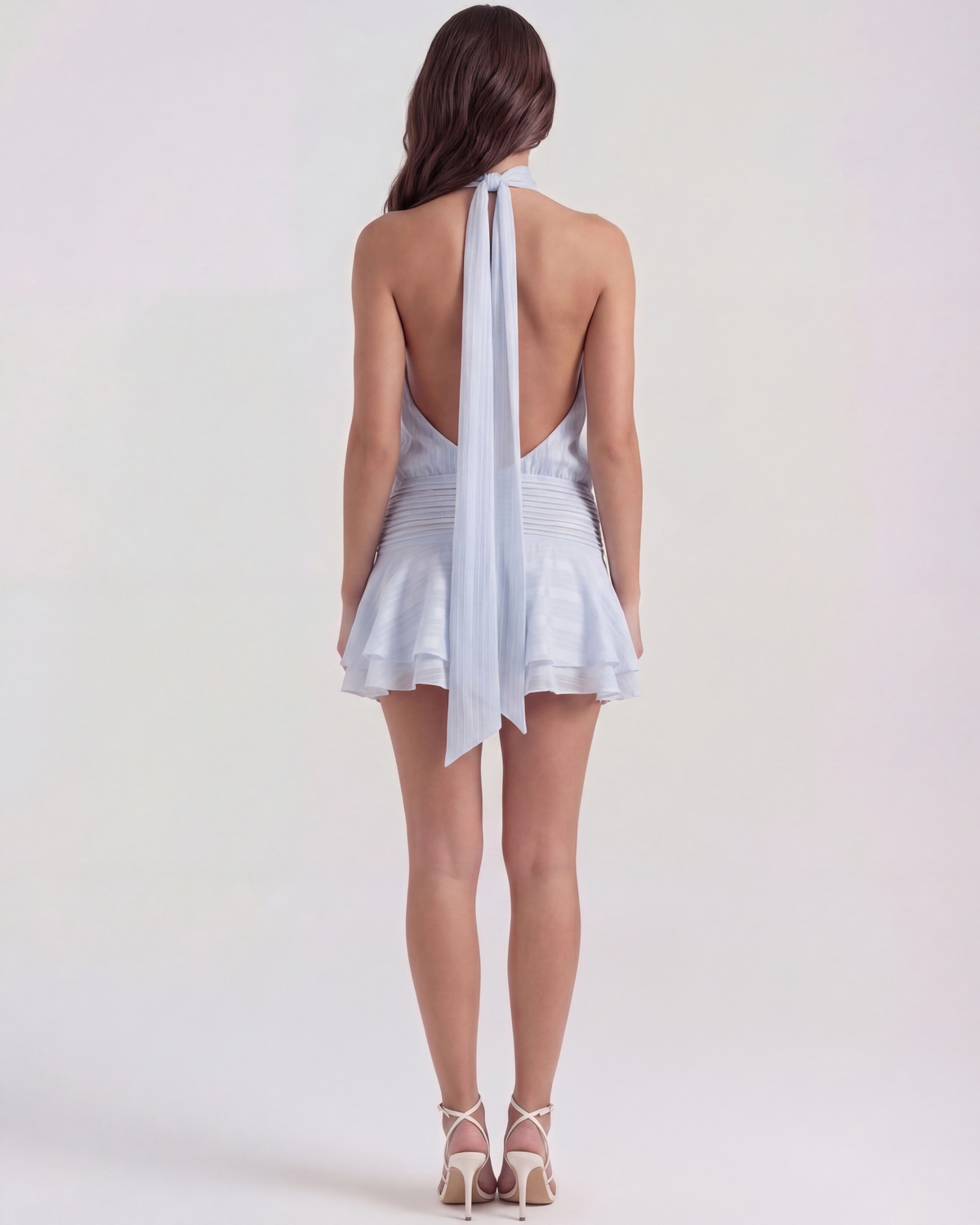 Chiara Mini Dress in baby blue