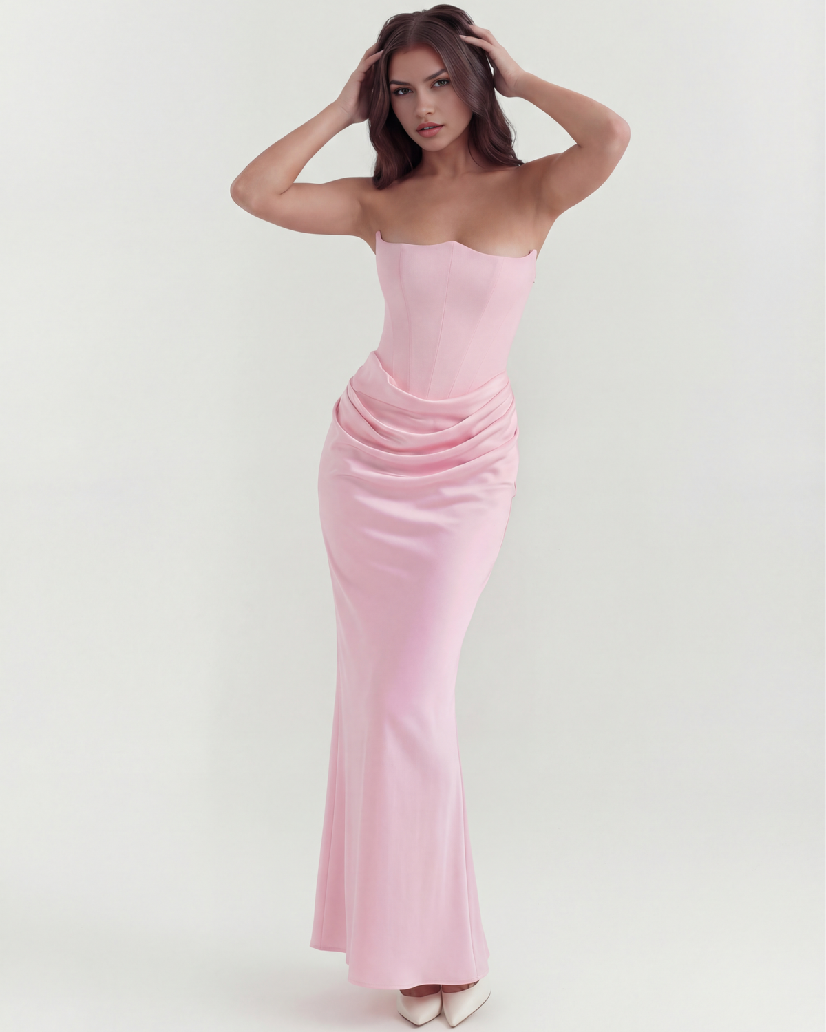 Rosalind Maxi Dress in pink
