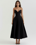 Amalfi Midi Dress in black