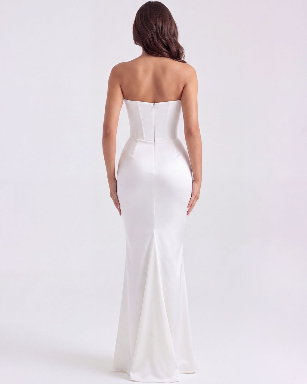 Rosalind Midi Dress in white
