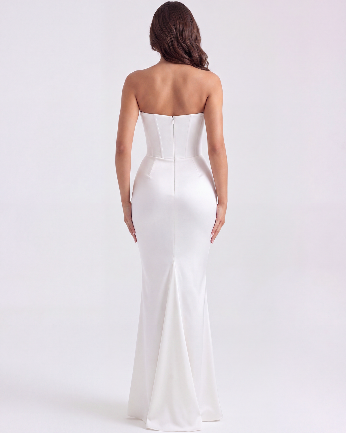 Rosalind Midi Dress in white