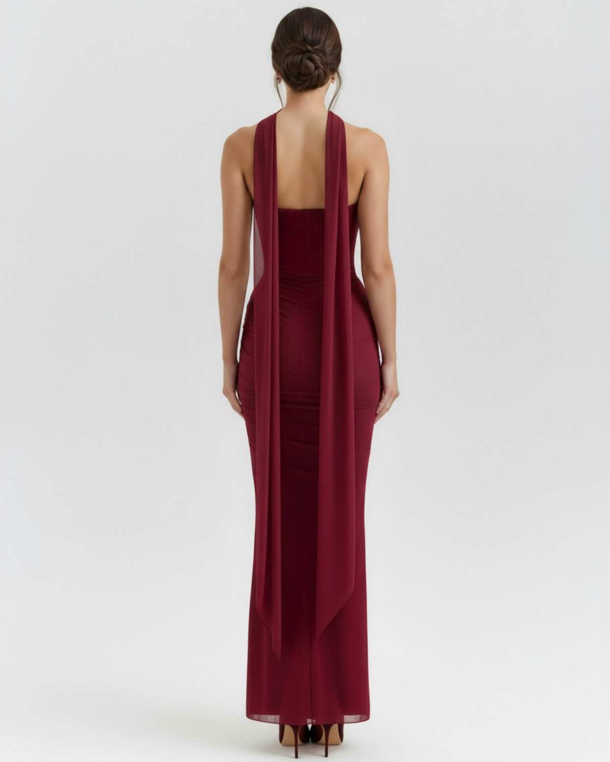Malu Maxi Dress in burgundy
