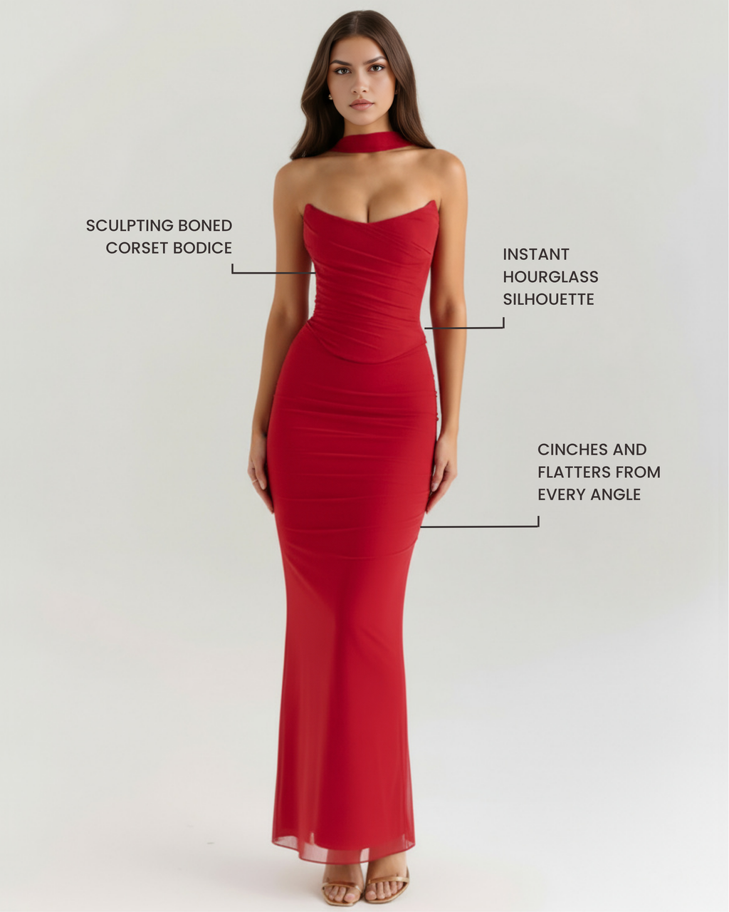 Malu Maxi Dress in red
