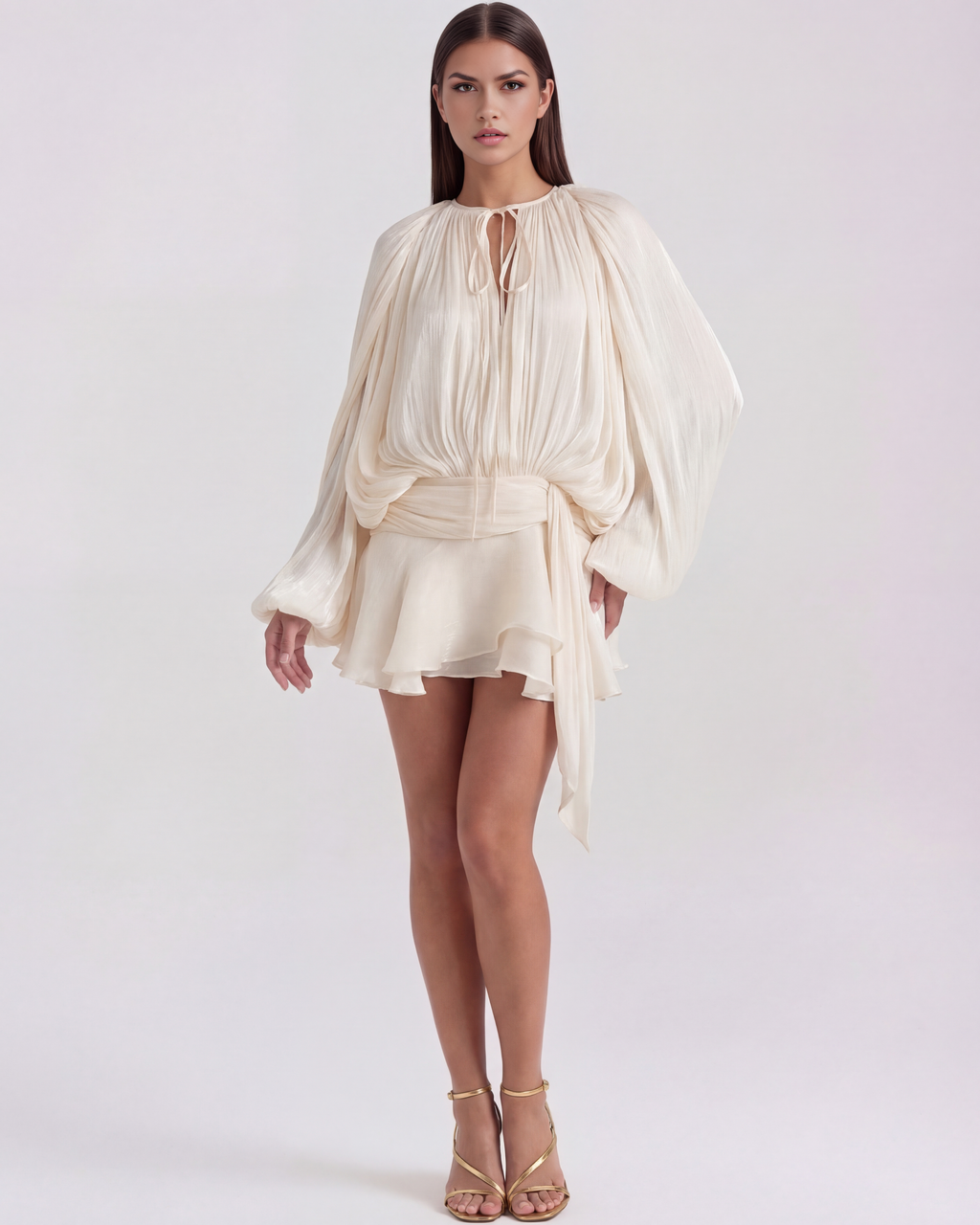 Giovanna Mini Dress in cream