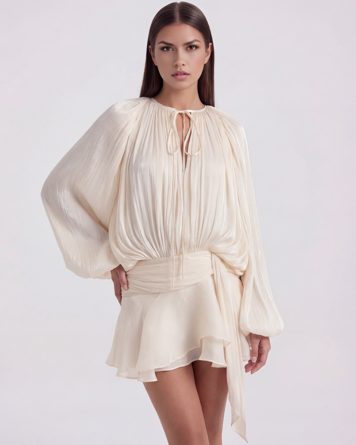 Giovanna Mini Dress in cream