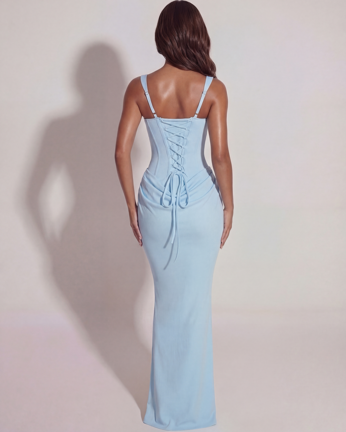 Eleonora Maxi Dress in baby blue