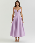 Amalfi Midi Dress in violet