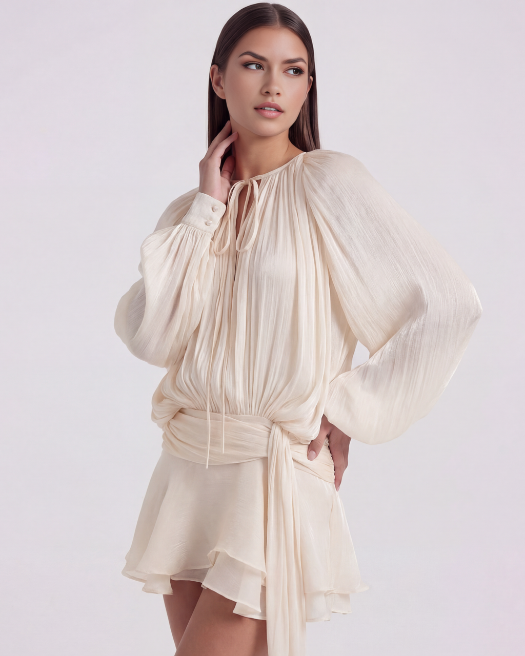 Giovanna Mini Dress in cream