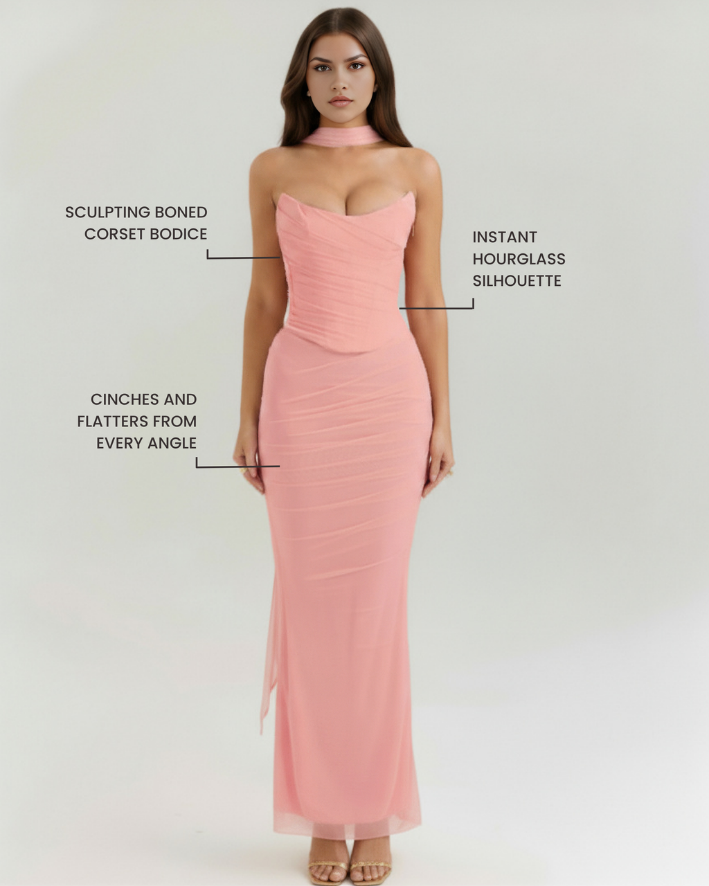 Malu Maxi Dress in pink