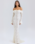 Alessandra Maxi Dress in white