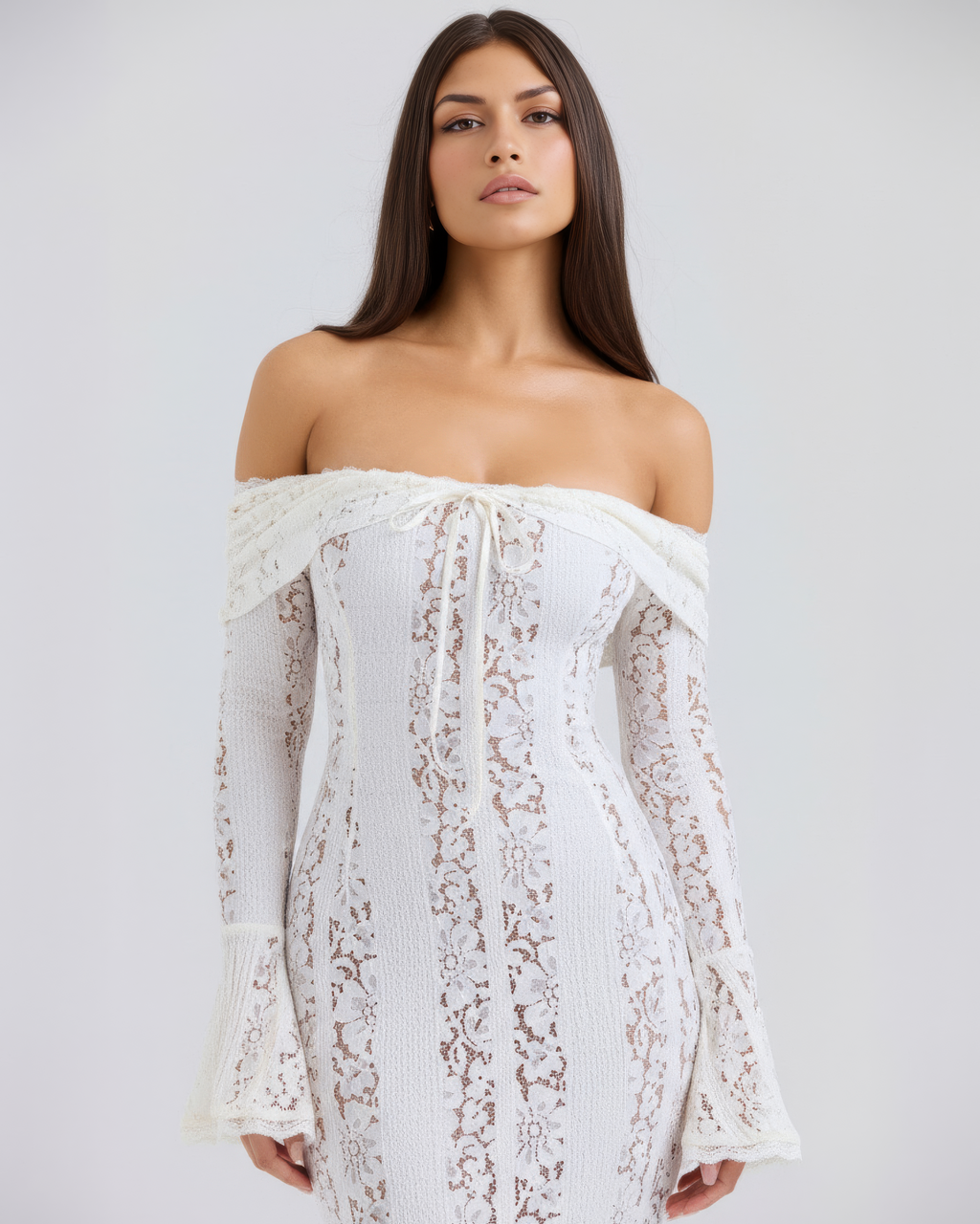 Alessandra Maxi Dress in white