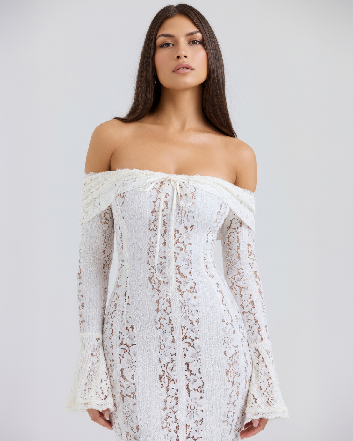 Alessandra Maxi Dress in white