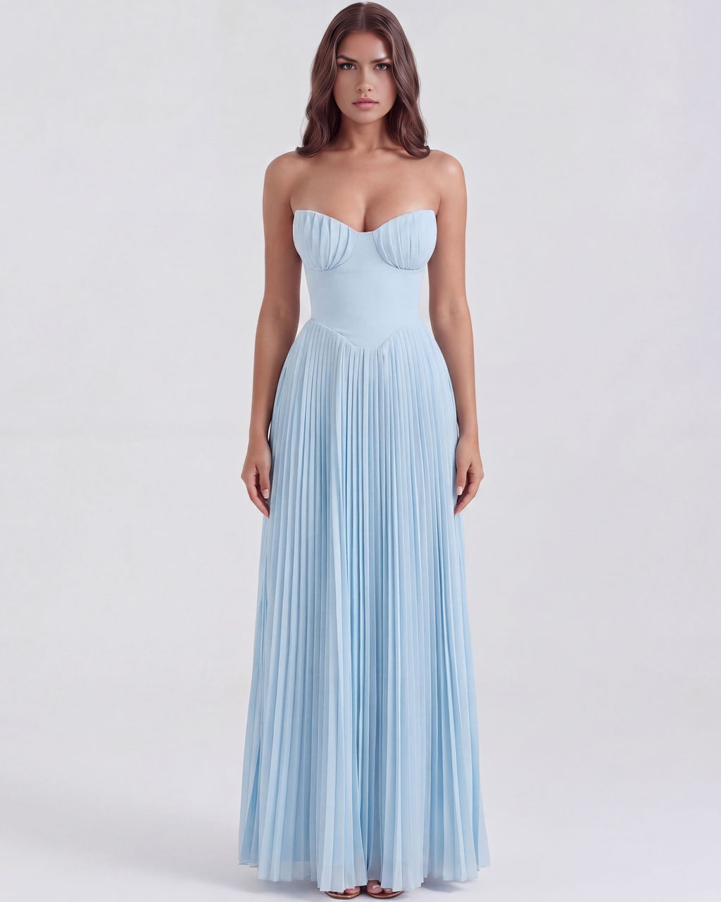 Siena Maxi Dress in baby blue
