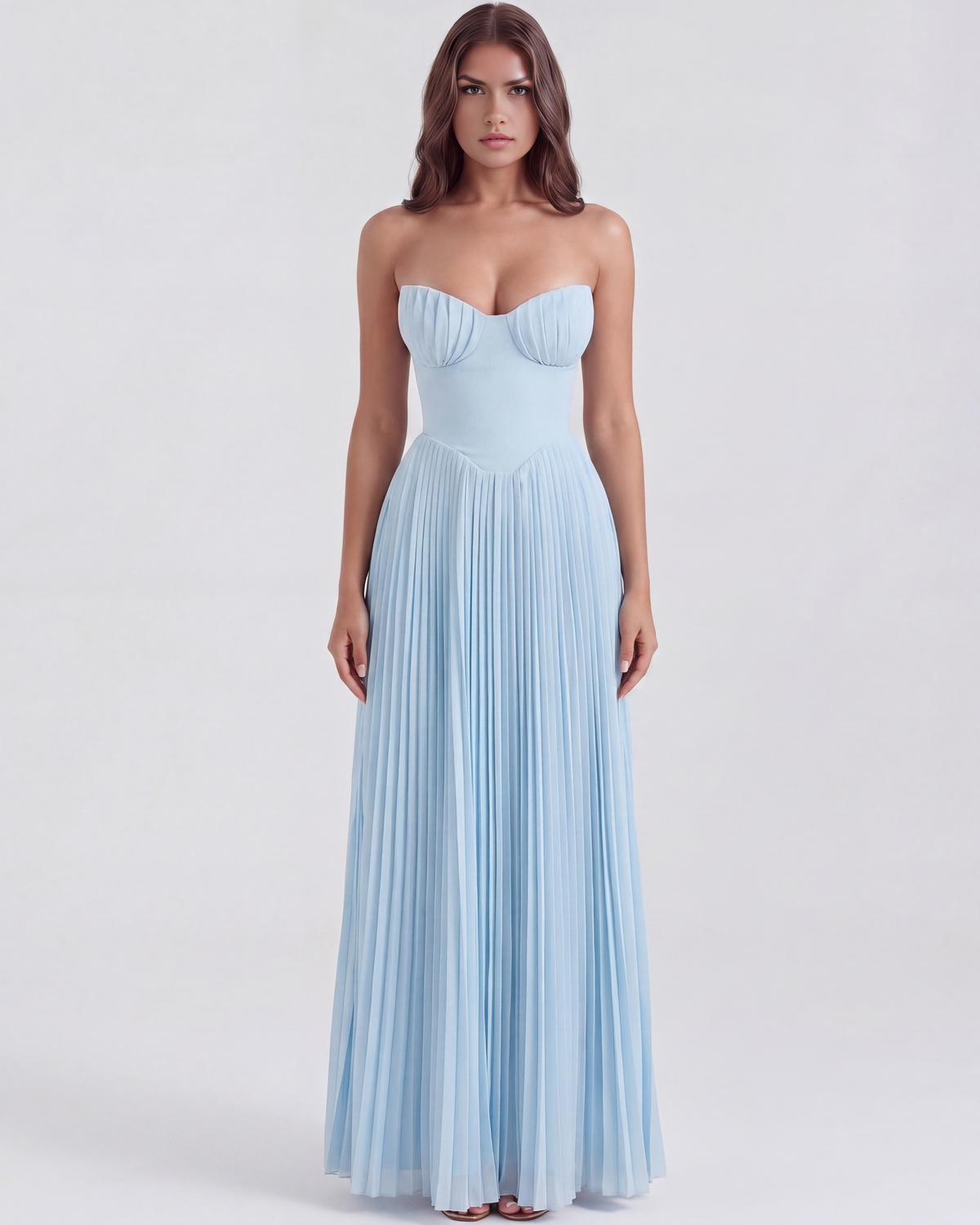Siena Maxi Dress in baby blue