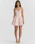 Selene Mini Dress in blush pink