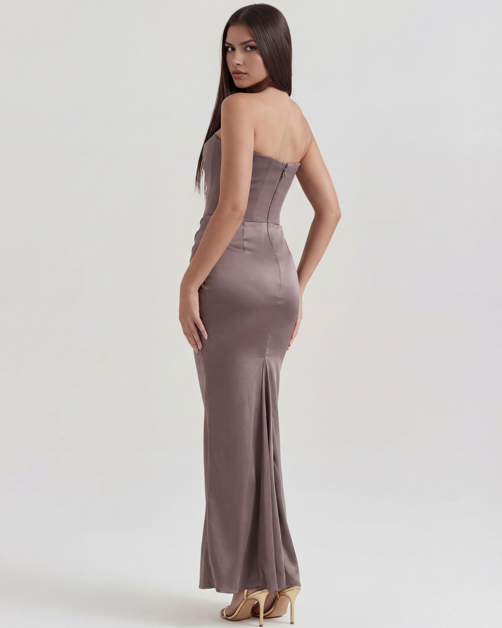 Rosalind Maxi Dress in smoke