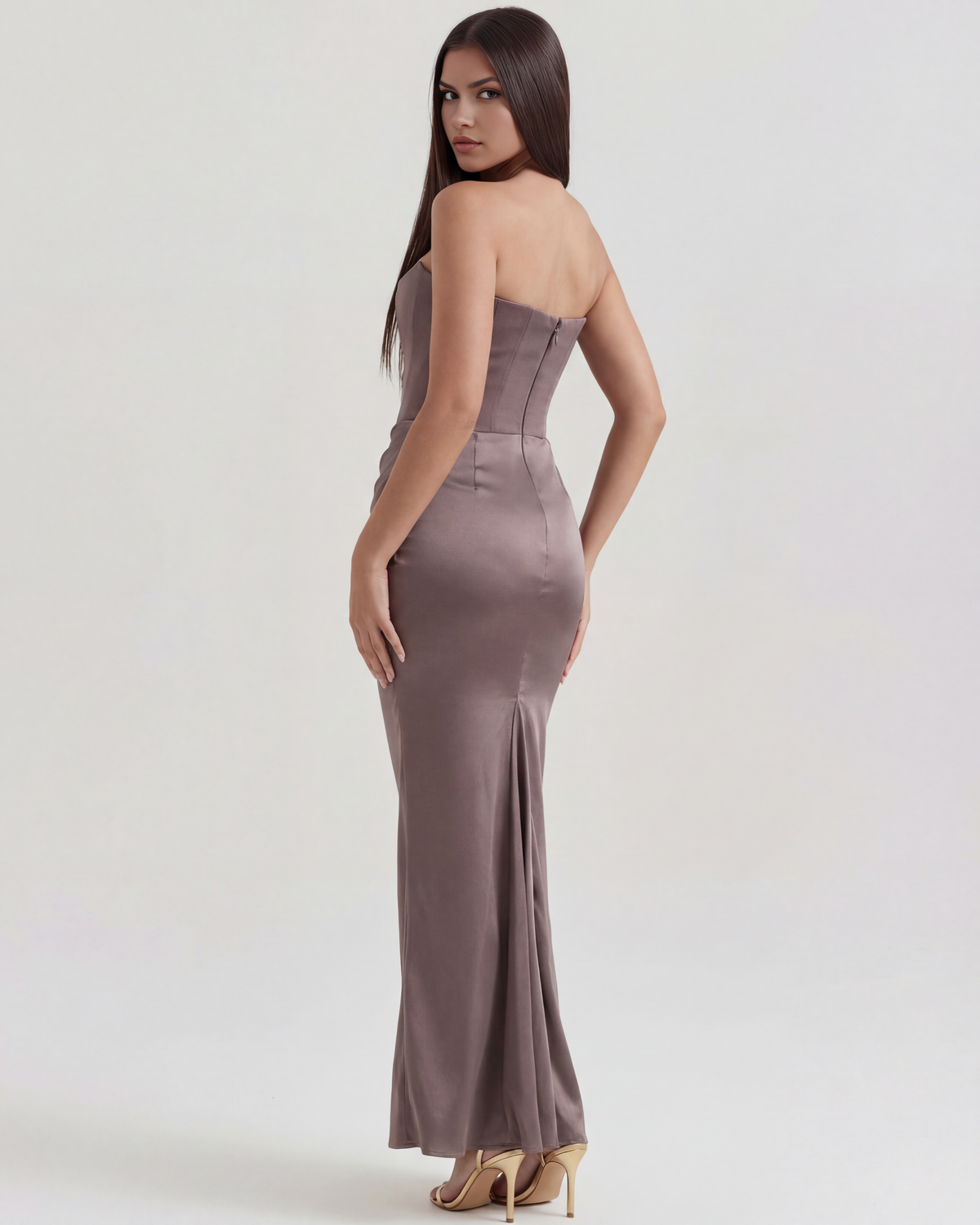 Rosalind Maxi Dress in smoke