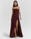 Serena Maxi Dress in burgundy