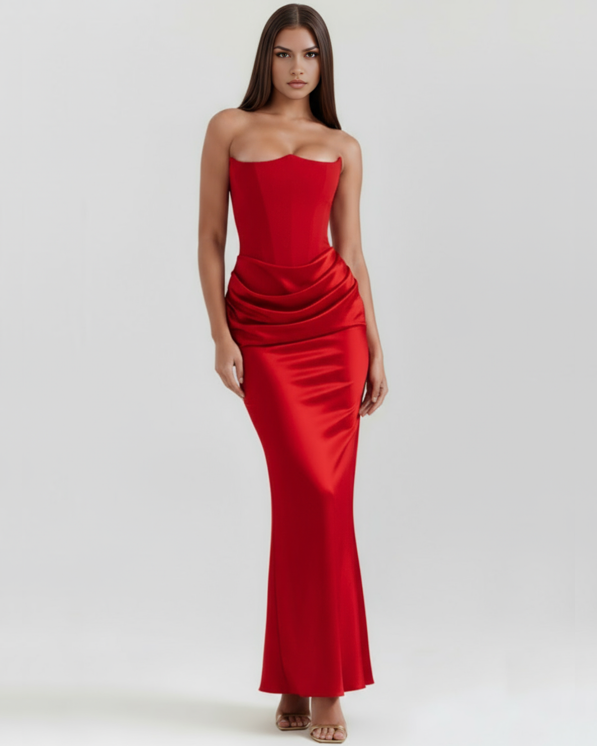 Rosalind Maxi Dress in red