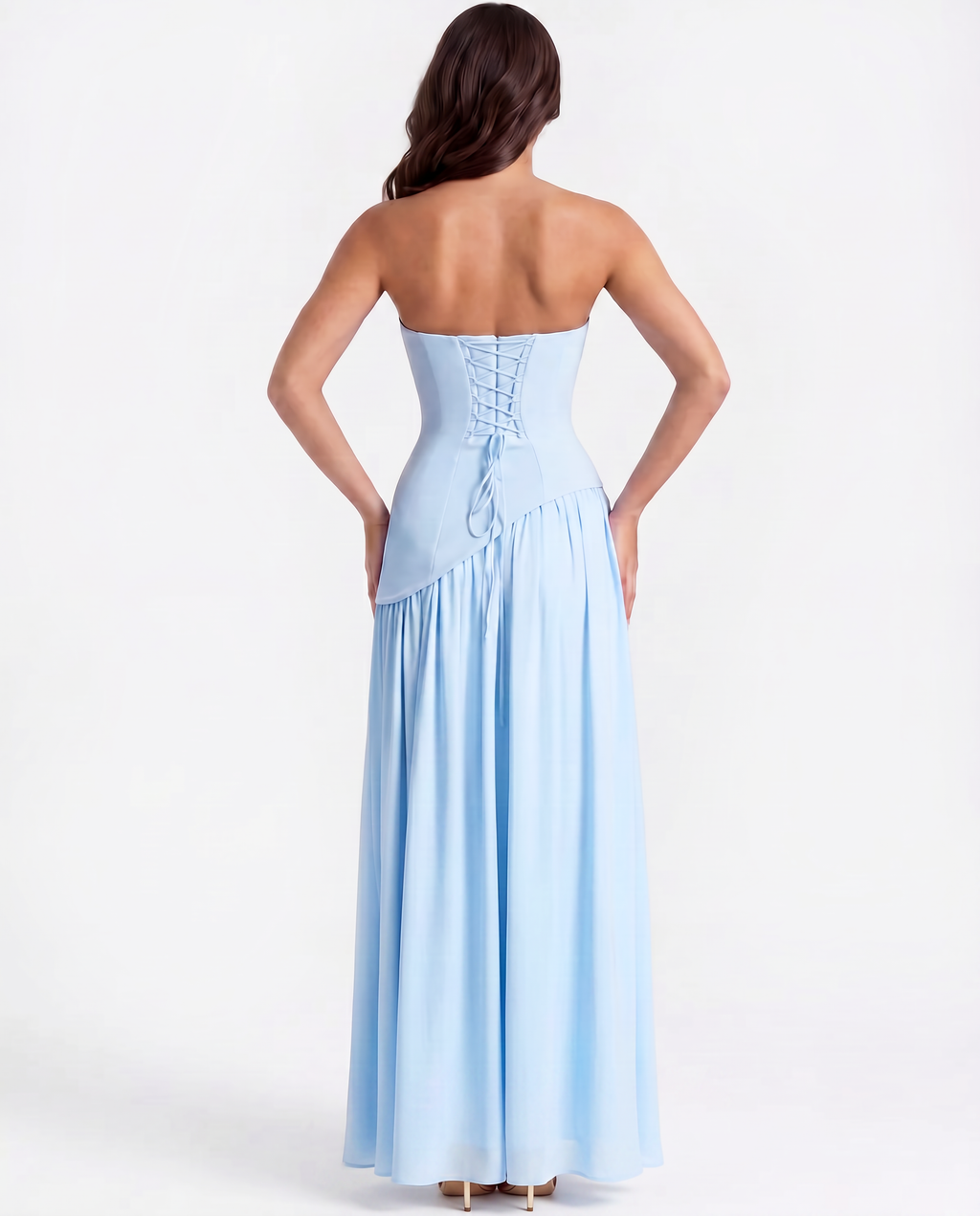 Serena Maxi Dress in baby blue