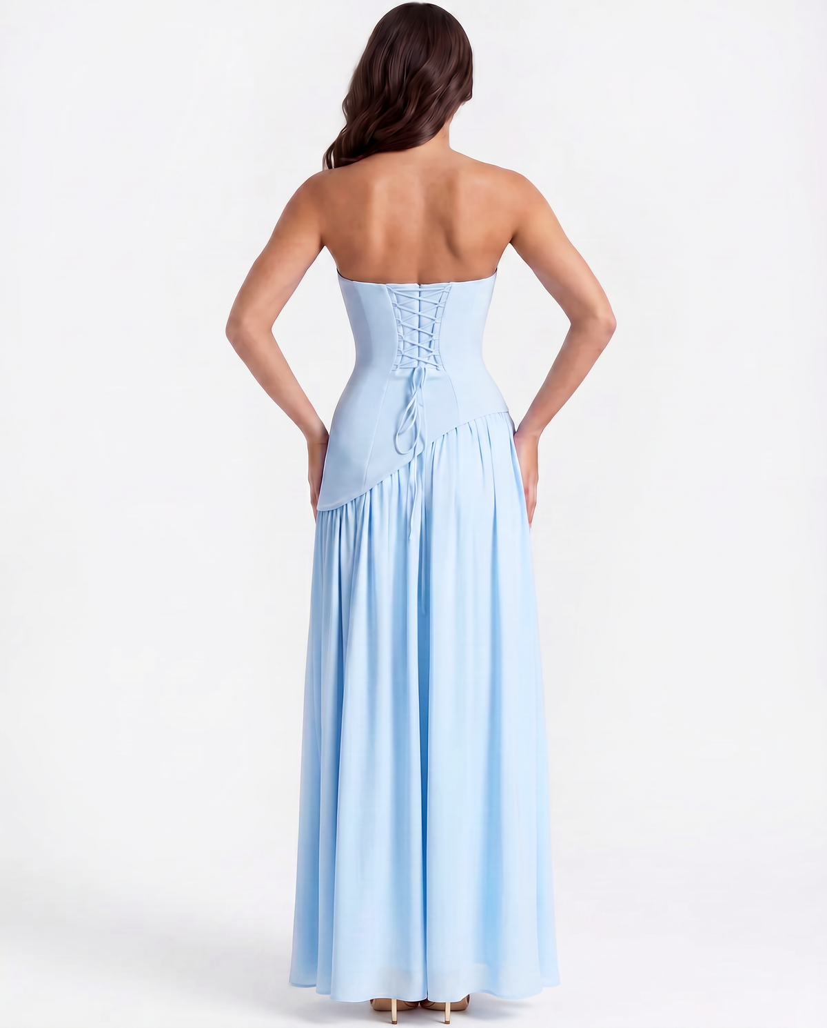 Serena Maxi Dress in baby blue