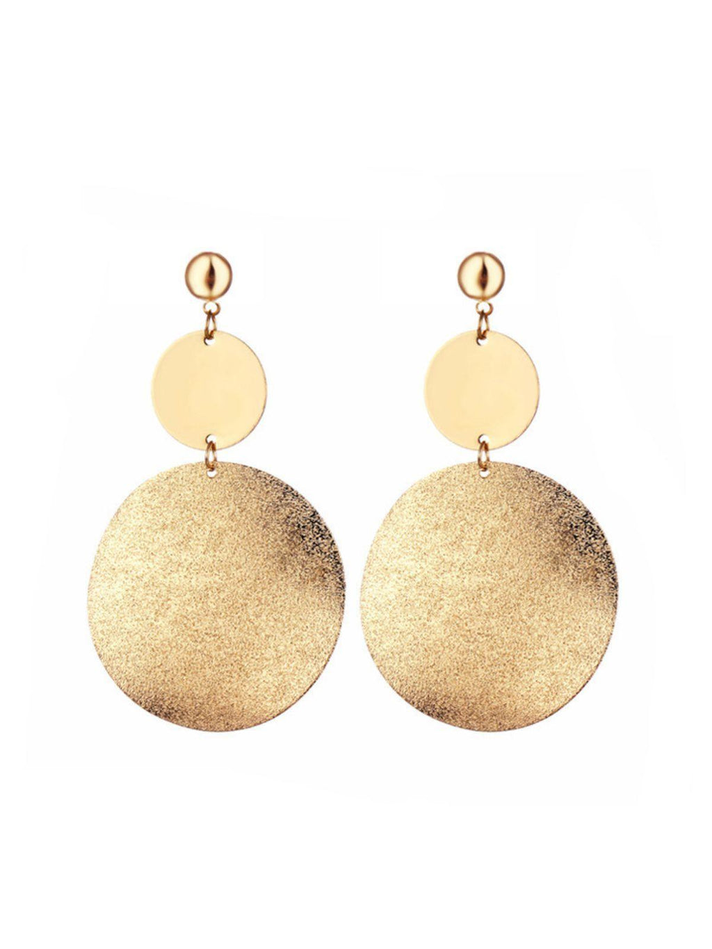 Purnima Round Earrings in gold