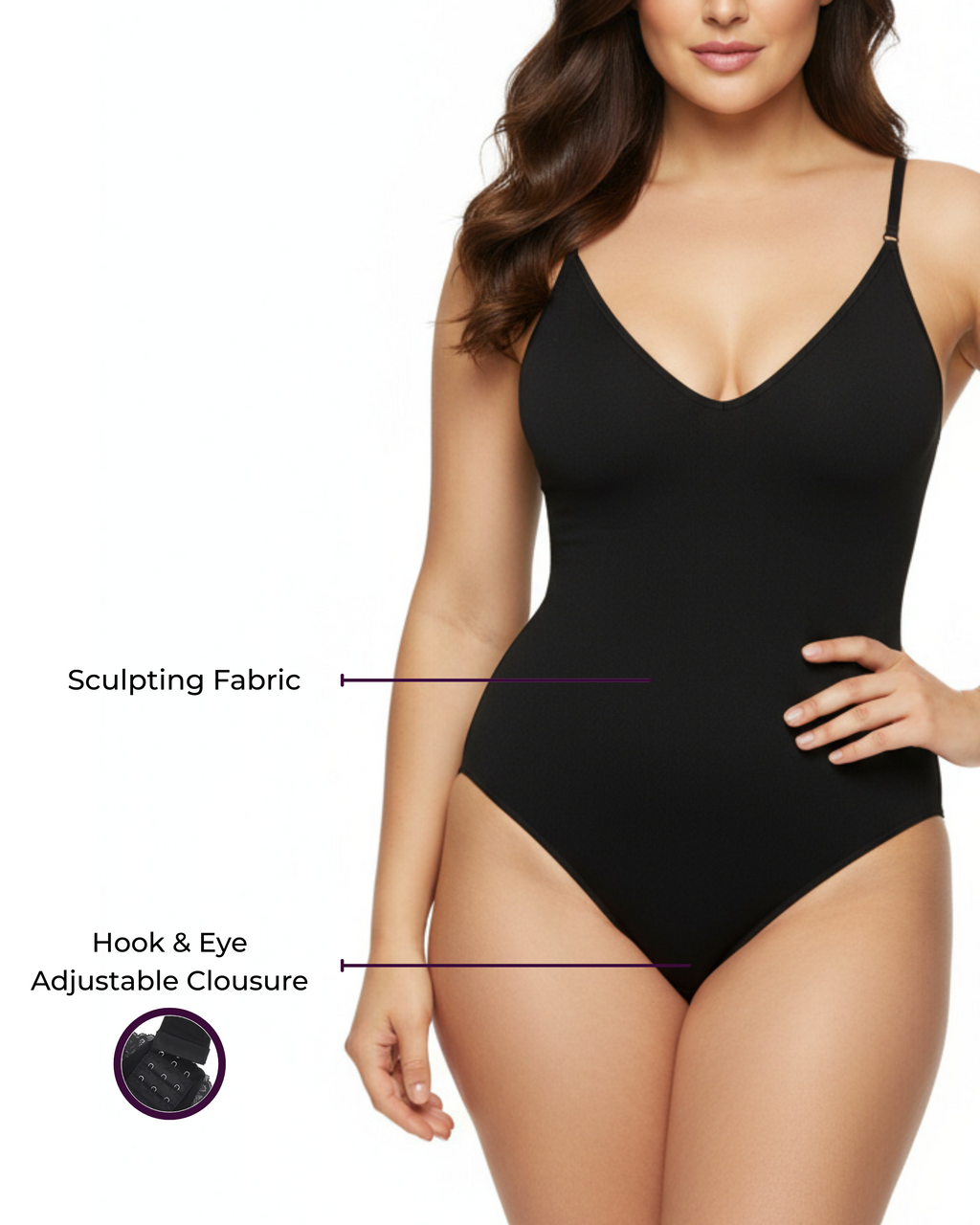 Snatched Shapewear Bodysuit in black