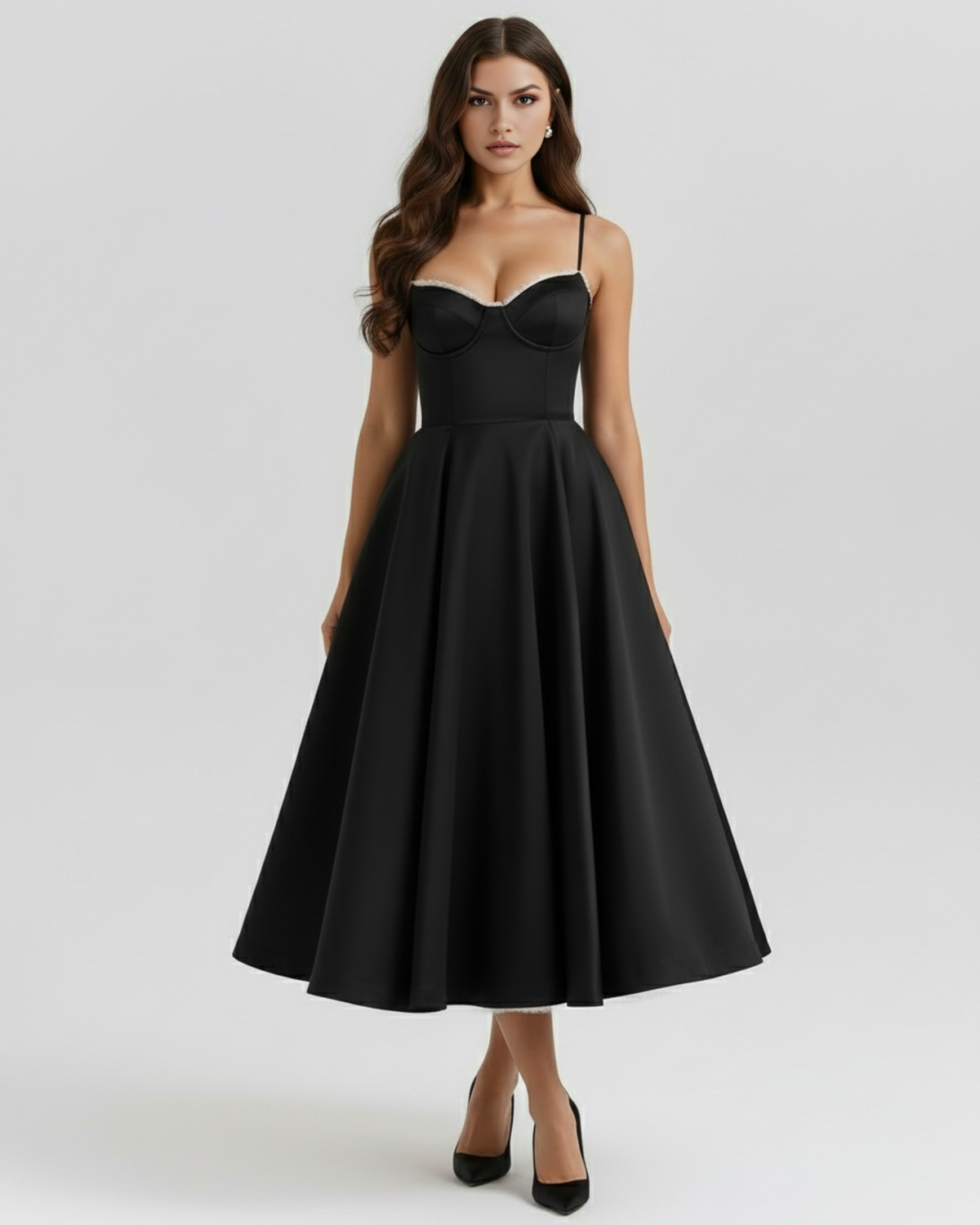 Selene Mini Dress in black